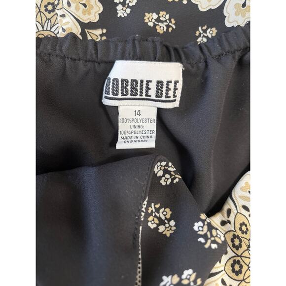 Robbie Bee Y2K Babydoll Halter Midi Dress Sz 14 Cottage Bohemian Hippie Floral - Picture 3 of 7